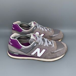 New‎ Balance 574 Gray Purple Running Shoes WL574CPG Women's Sz 11